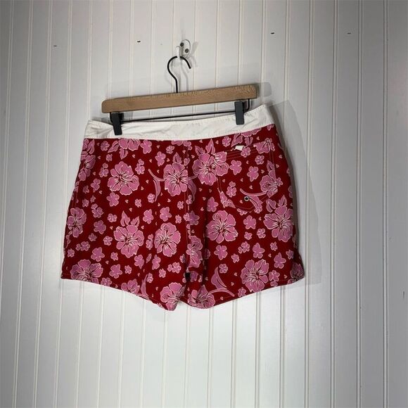 Xhilaration Women's Floral Swim Shorts Red Size XL Beachwear - Picture 2 of 6